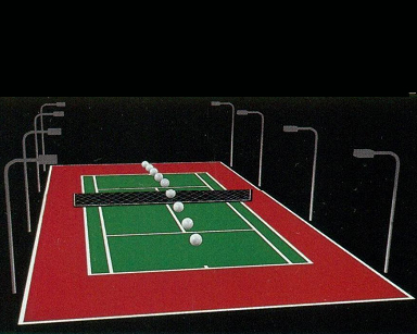 Mặt bằng bố trí sân đèn của sân tennis (Sân quần vợt)